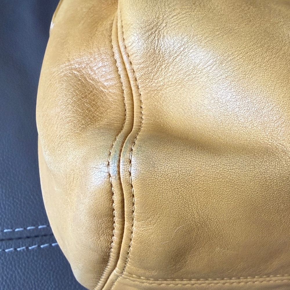 Vintage Coach SoHo Belted Pouch Bag Style # 4156 Yellow - Picture 9 of 16